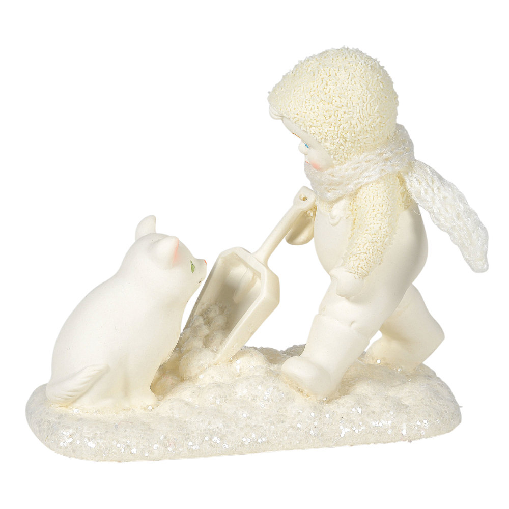Snowbabies Classic Collection Shoveling Sidekick Figurine