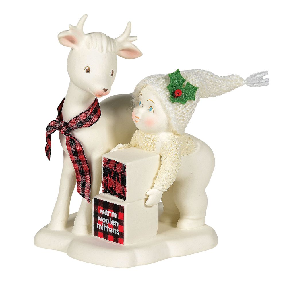 Snowbabies Classic Collection Warm Woolen Mittens Figurine