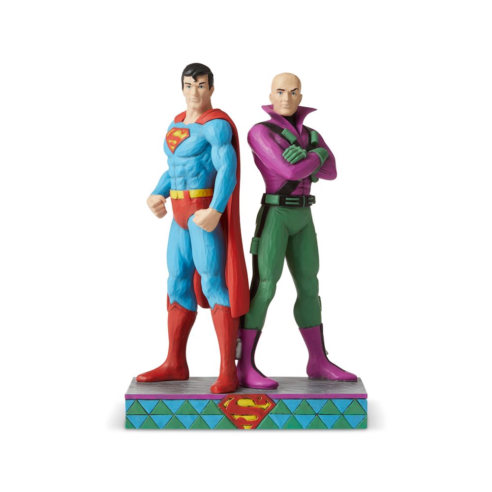 Heartwood Creek DC Comics Superman and Lex Luthor Figurine