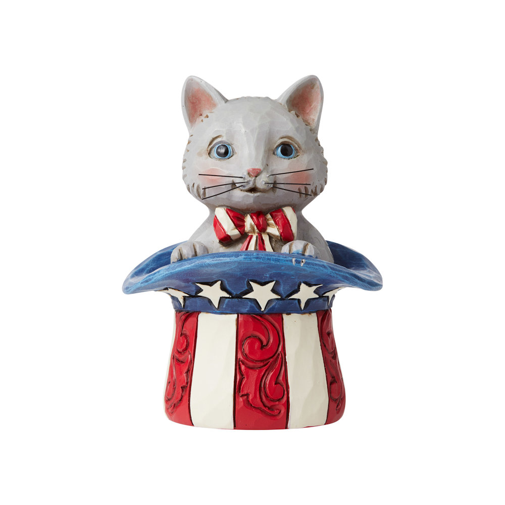 Heartwood Creek Mini Patriotic Kitten Figurine
