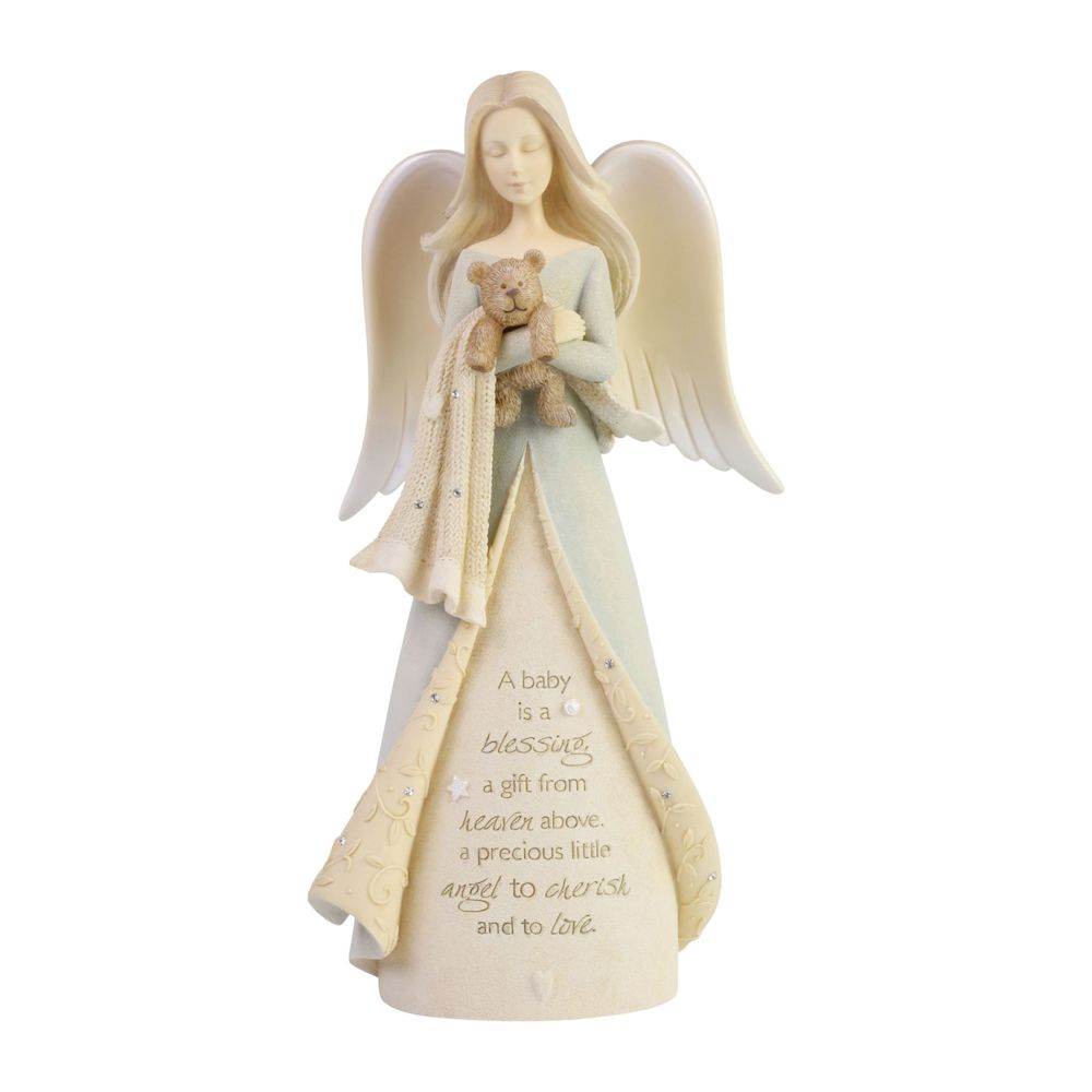Foundations New Baby Blessing Angel Figurine