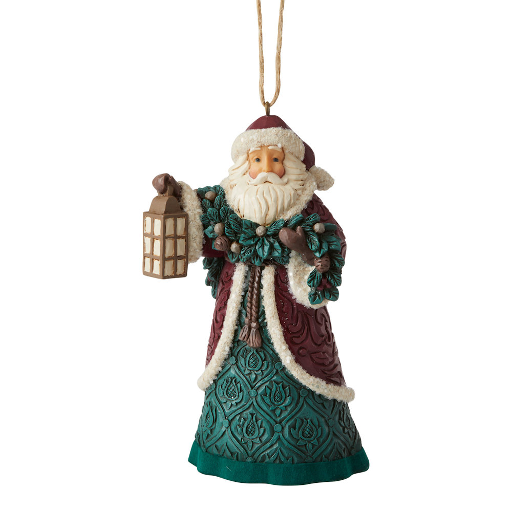 Heartwood Creek Victorian Santa with Garland Ornament