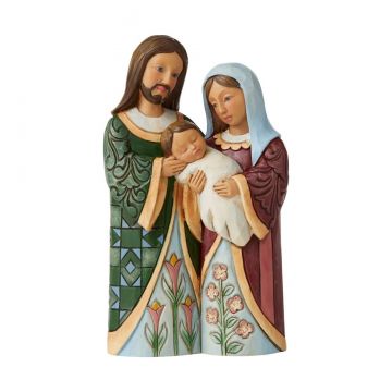 Jim Shore Pint Sized Holy Family Figurine "Blessed With A Saviour"