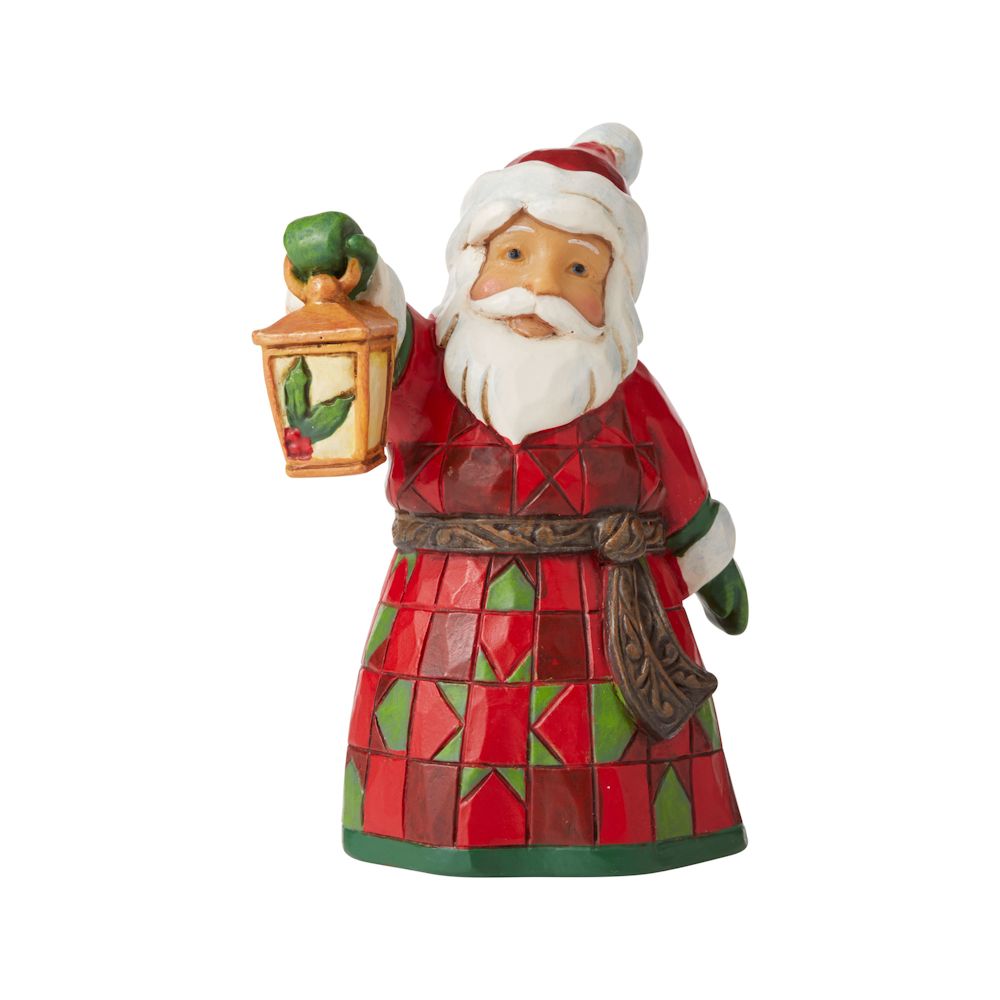 Heartwood Creek Santa with Lantern Mini Figurine
