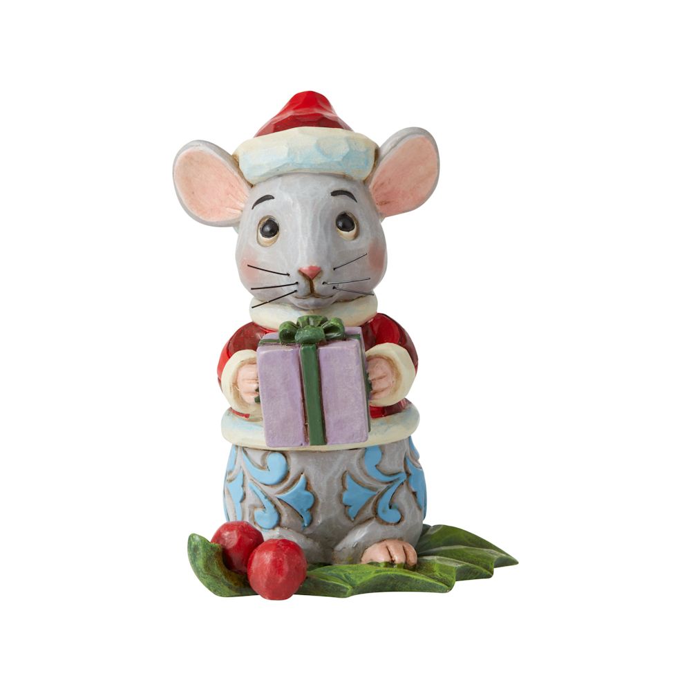 Heartwood Creek Christmas Mouse Mini Figurine