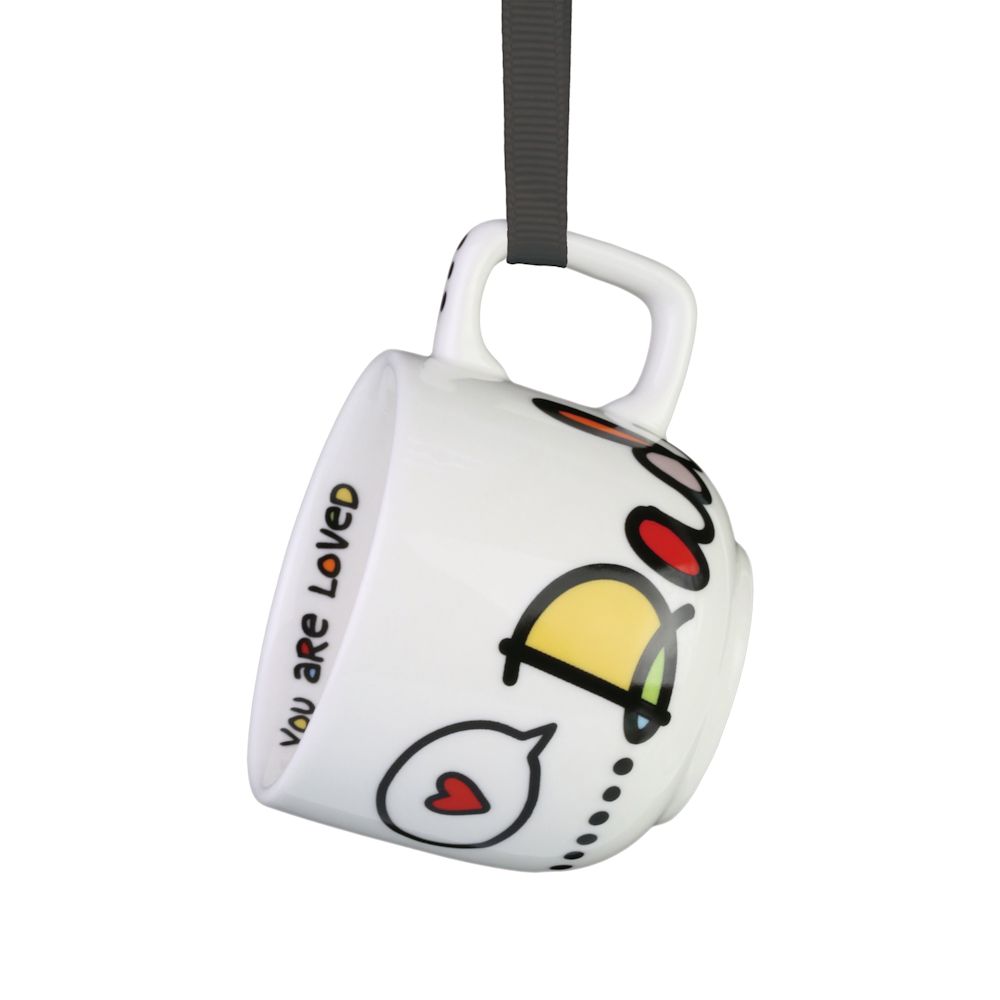 Our Name Is Mud Cuppa Doodle Dad Mini Mug Ornament