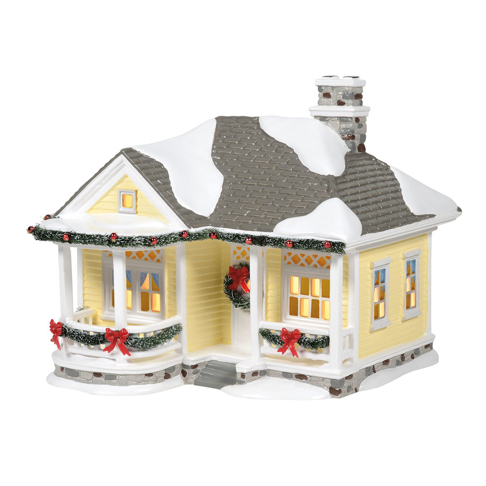 Department 56 Country Living Morning Dew Cottage Lighted Building