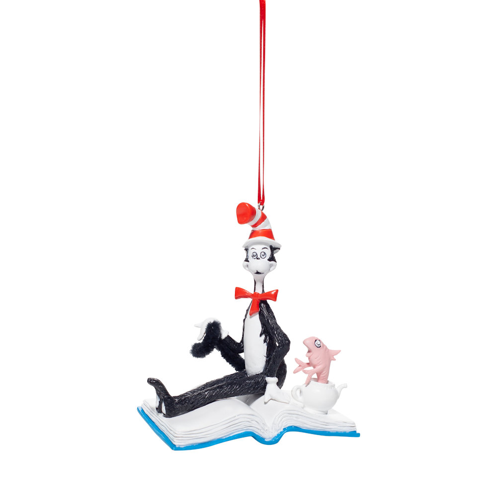 Department 56 Dr Seuss Cat In The Hat Open Book Ornament