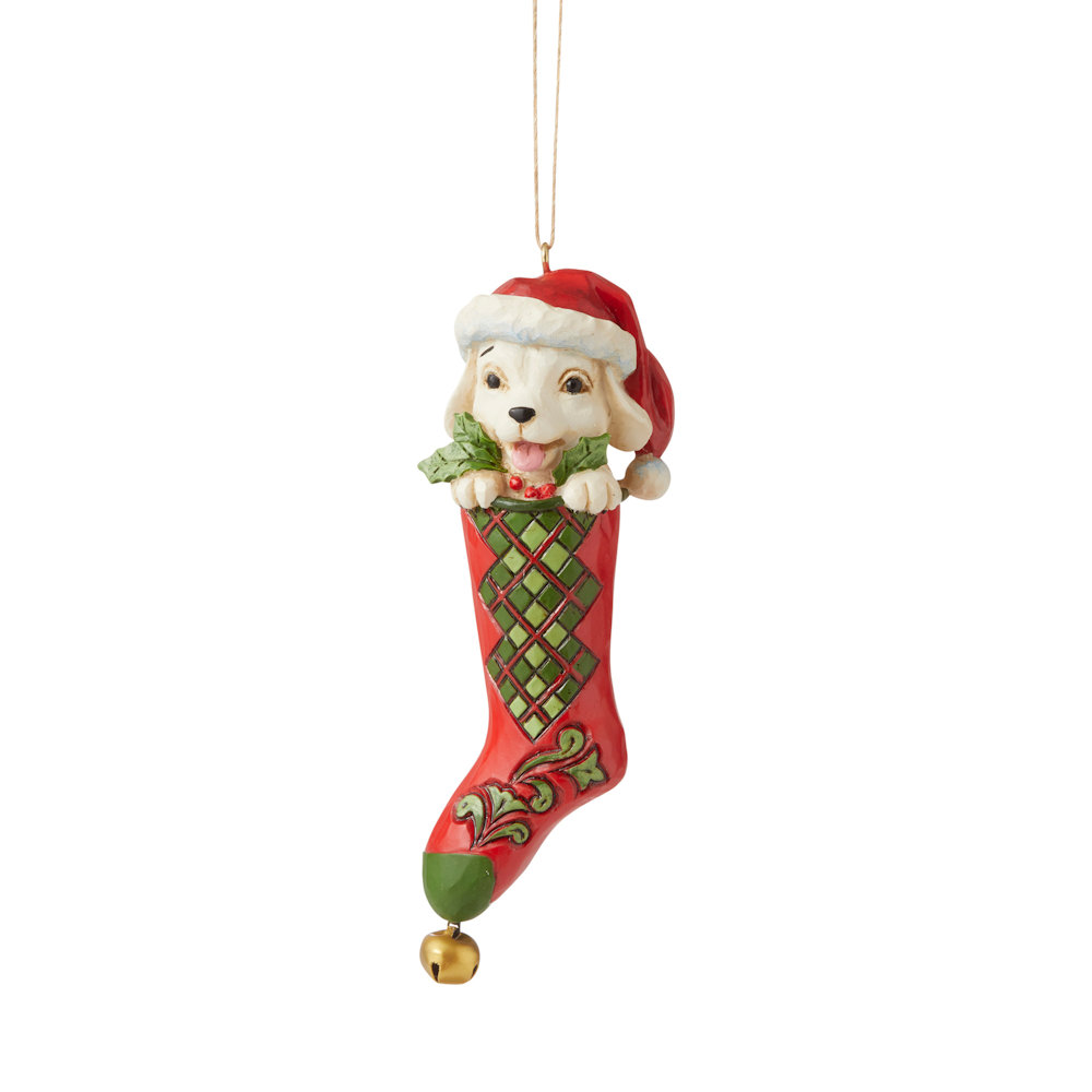 Heartwood Creek Country Living Dog in Stocking Ornament