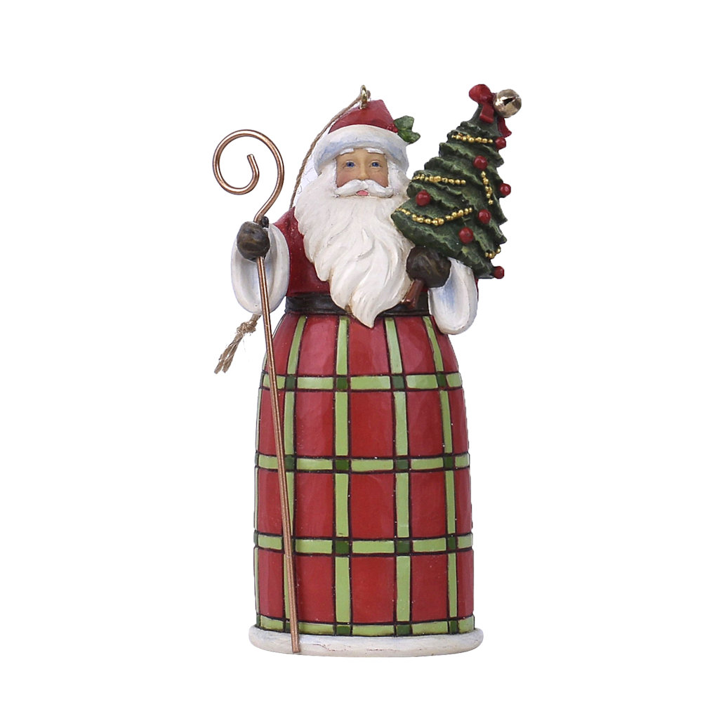 Heartwood Creek Country Living Santa with Tree Ornament