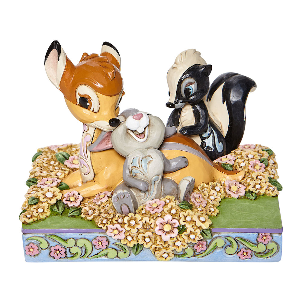 Heartwood Creek Childhood Friends - Bambi and Friends in Flowers
