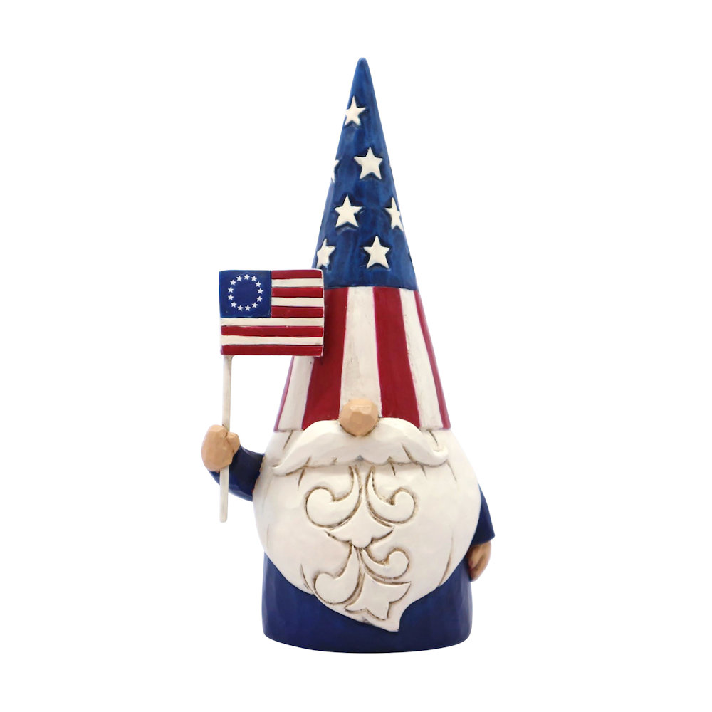 Heartwood Creek Star Spangled Gnome - American Gnome Figurine