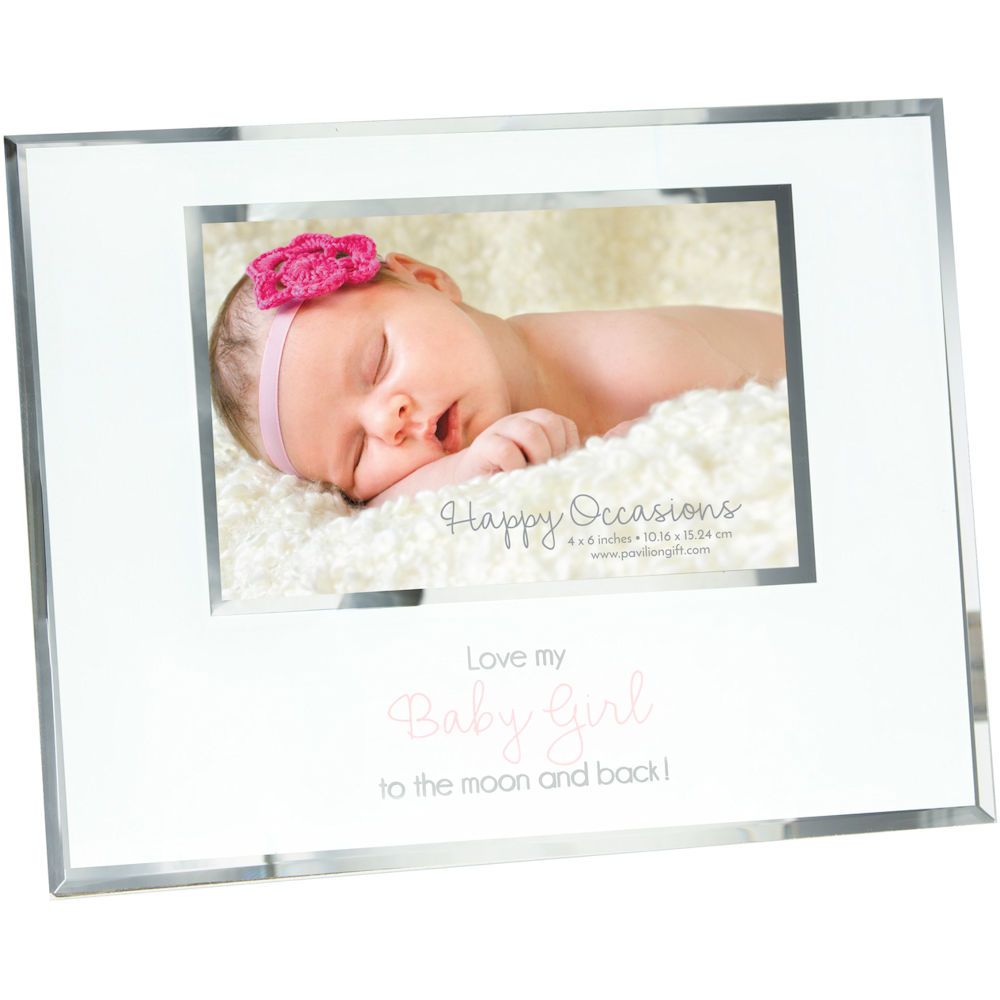 Pavilion Gift Baby Girl - 9.25" x 7.25" Frame (Holds 6" x 4" Photo)