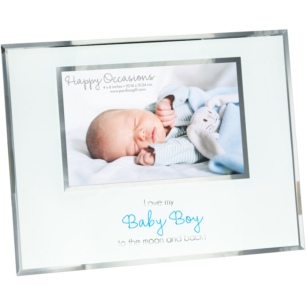 Pavilion Gift Baby Boy - 9.25" x 7.25" Frame (Holds 6" x 4" Photo)