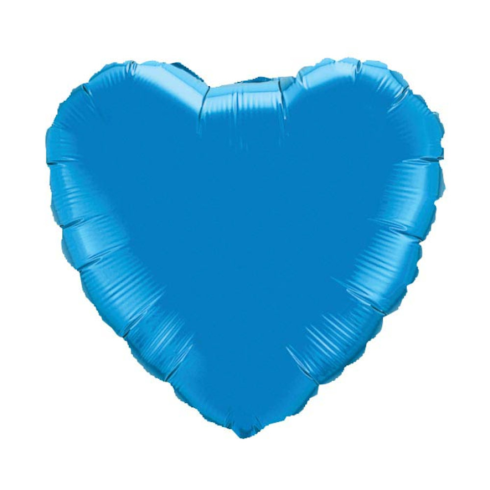 burton+BURTON 18" Solid Sapphire Blue Heart Balloon