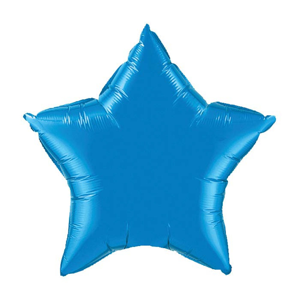 burton+BURTON 20" Solid Sapphire Blue Star Balloon