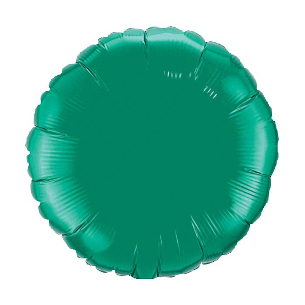 burton+BURTON 18" Solid Emerald Green Round Balloon