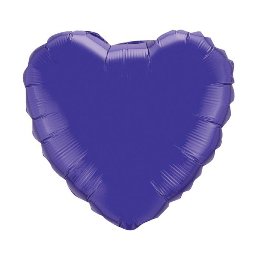 burton+BURTON 18" Solid Purple Heart Balloon