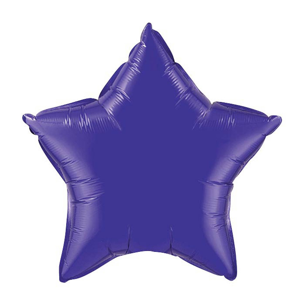 burton+BURTON 20" Solid Purple Star Balloon