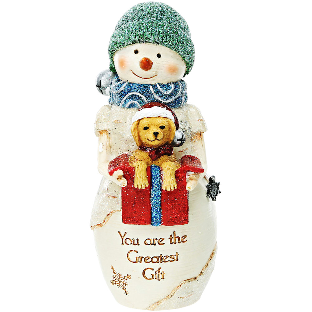 Pavilion Gift The Birchhearts Greatest Gift - 5" Snowman with Puppy