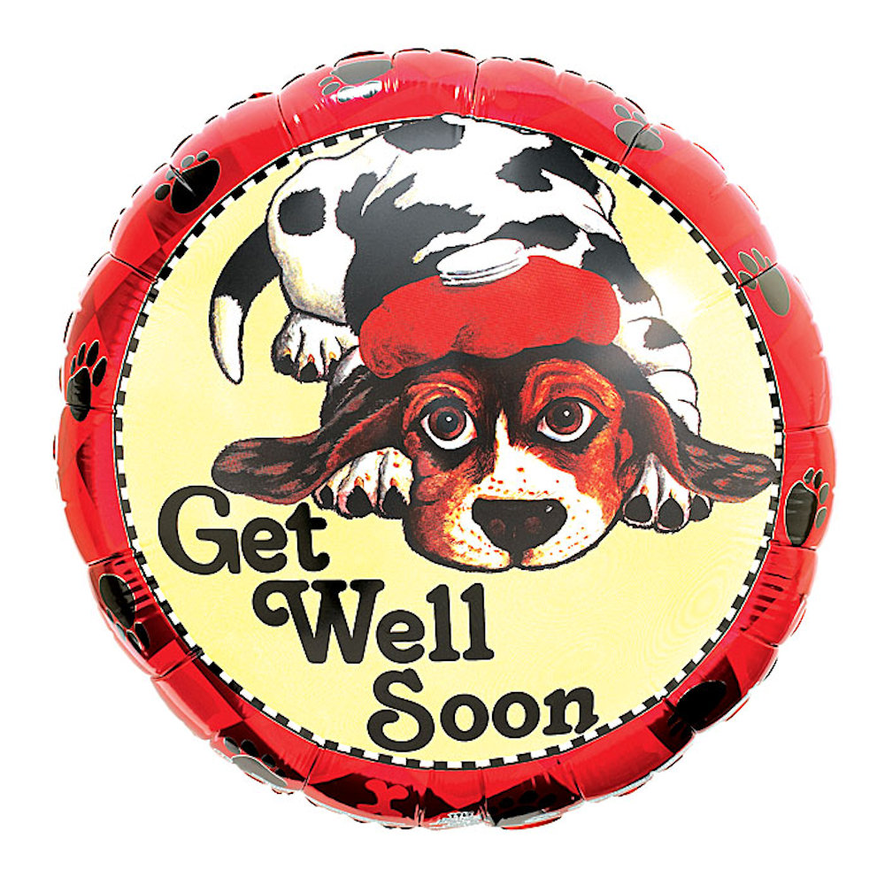 burton+BURTON 17" Get Well Soon Doggy Balloon