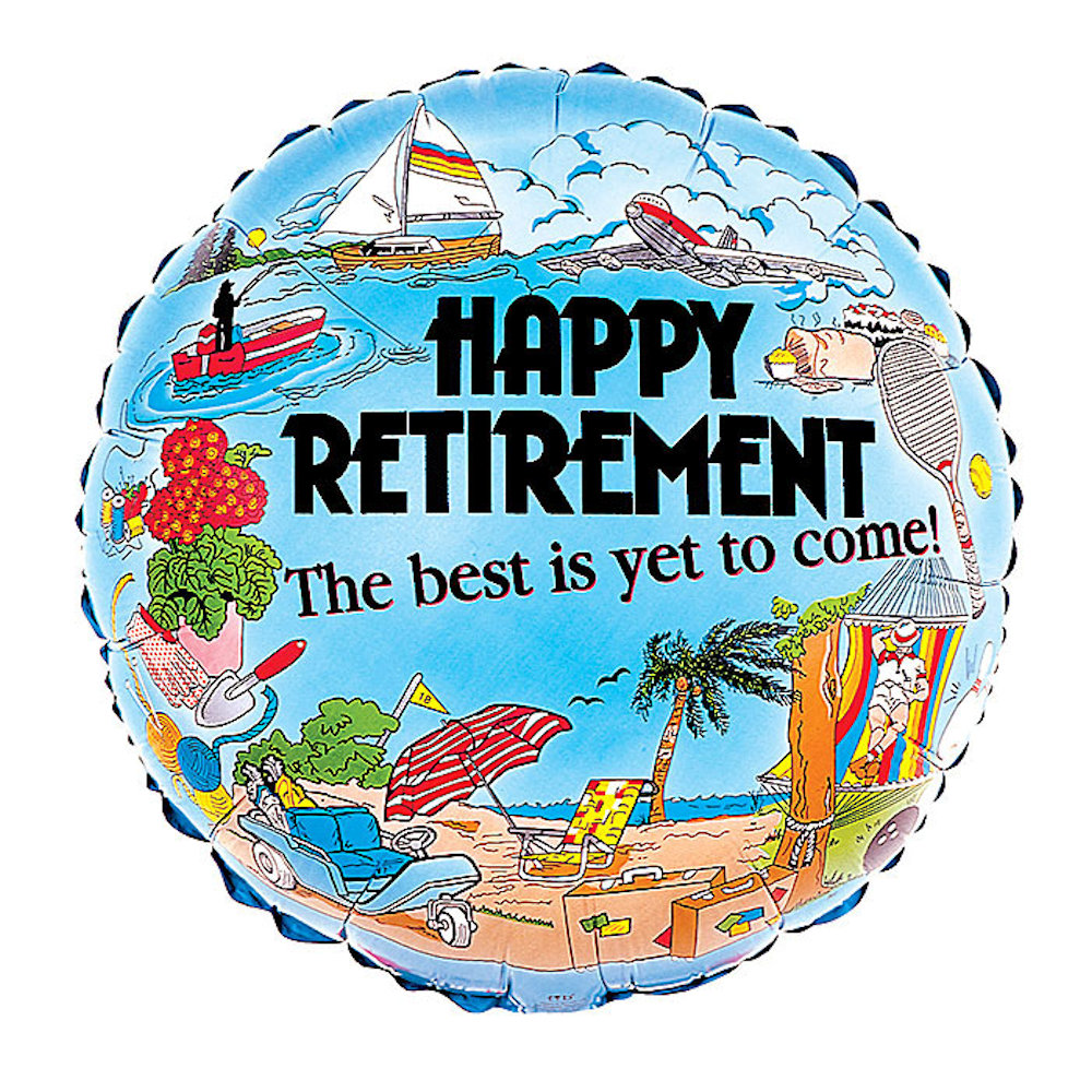 burton+BURTON 17" Happy Retirement Foil Balloon