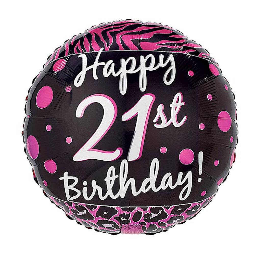 burton+BURTON 17" Happy 21st Birthday Balloon