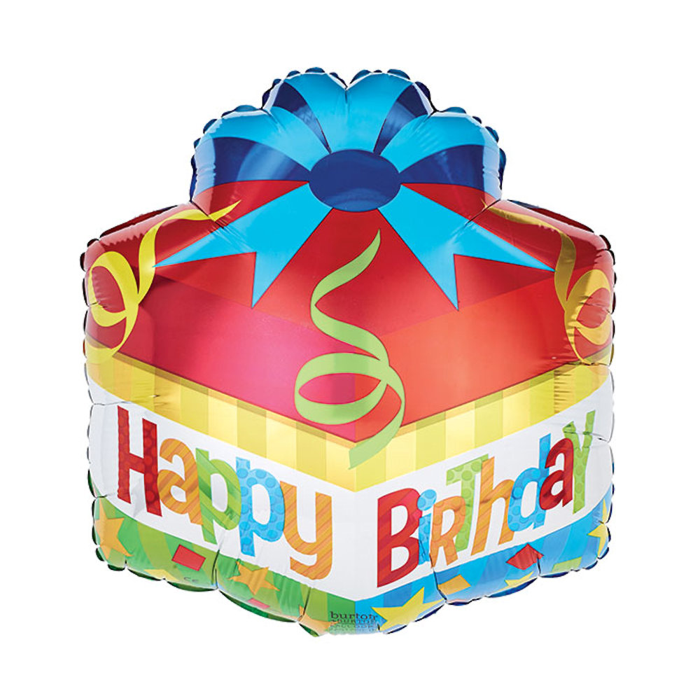 burton+BURTON 18" Birthday Gift Package Balloon