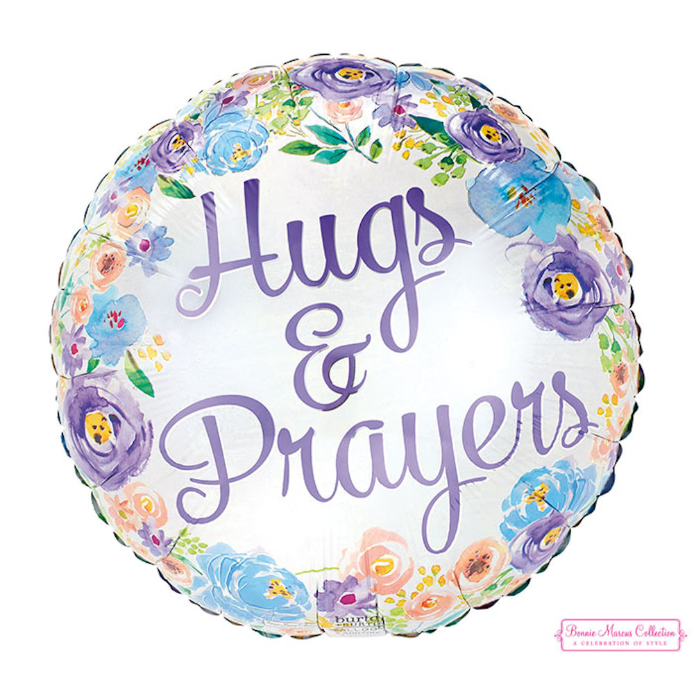 burton+BURTON 17" Hugs & Prayers Floral Inspiration Balloon