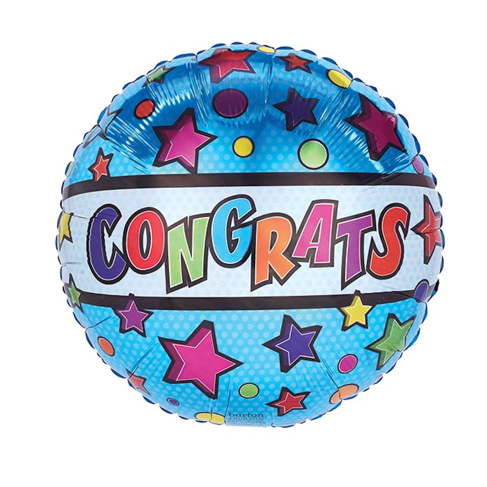 burton+BURTON 17" Congrats on Blue Balloon