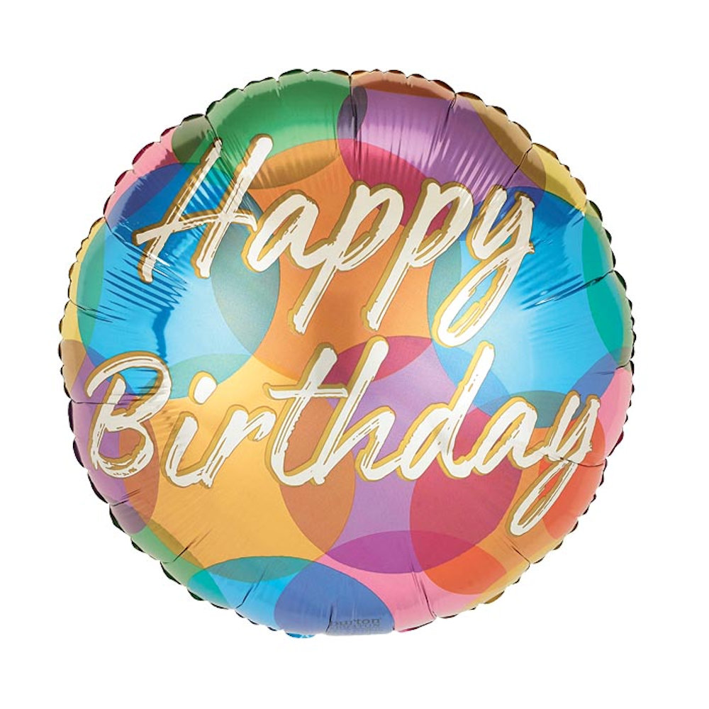burton+BURTON 17" Happy Birthday Dot Balloon