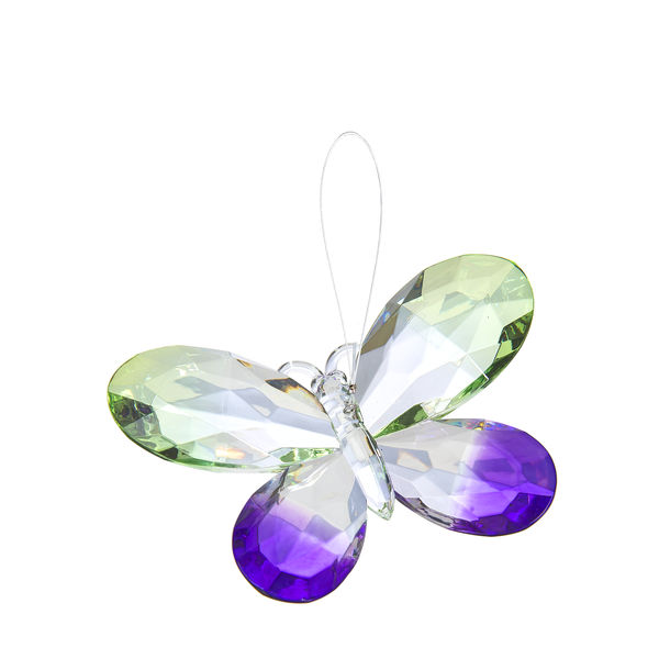 Ganz Colorful Butterfly Ornament - Lime Green and Violet
