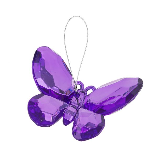 Ganz Birthstone Butterfly Ornament for February - Amethyst