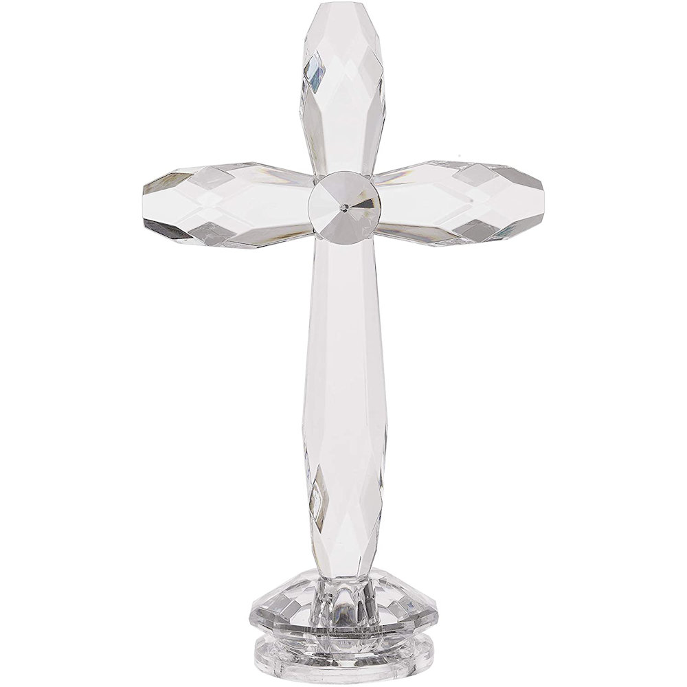 Ganz Crystal Expressions Clear Standing Cross Acrylic 7.5 Inches
