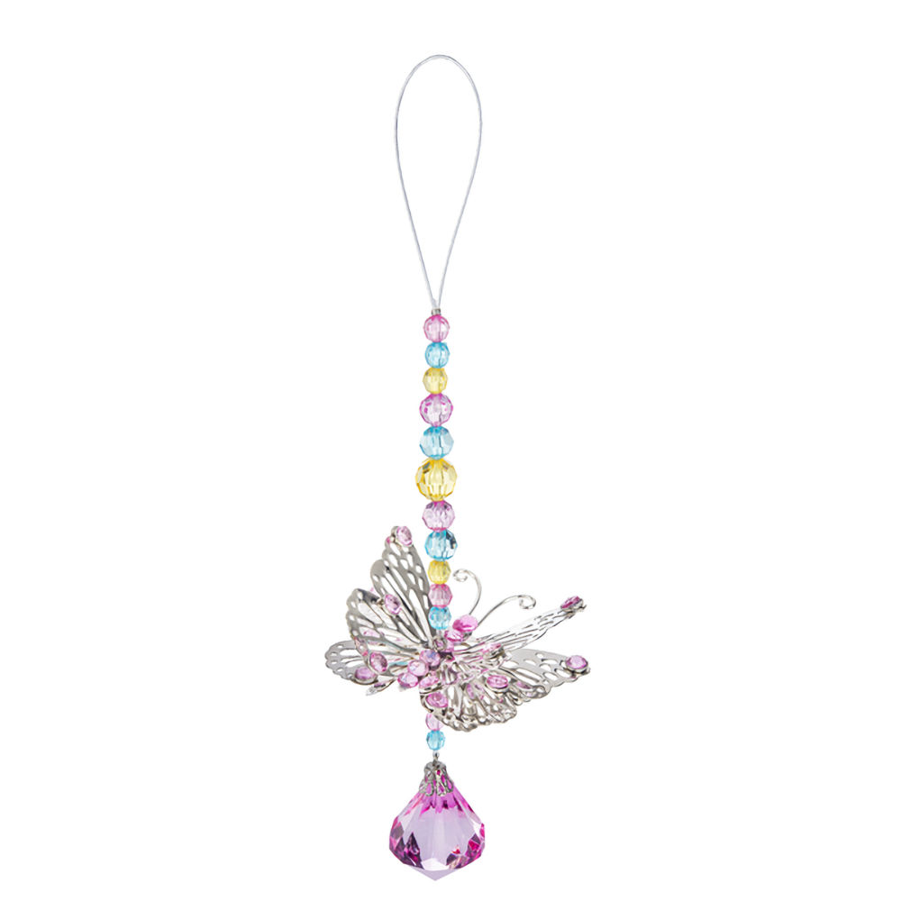 Ganz Crystal Expressions Enchanted Butterfly Pendant - Pink