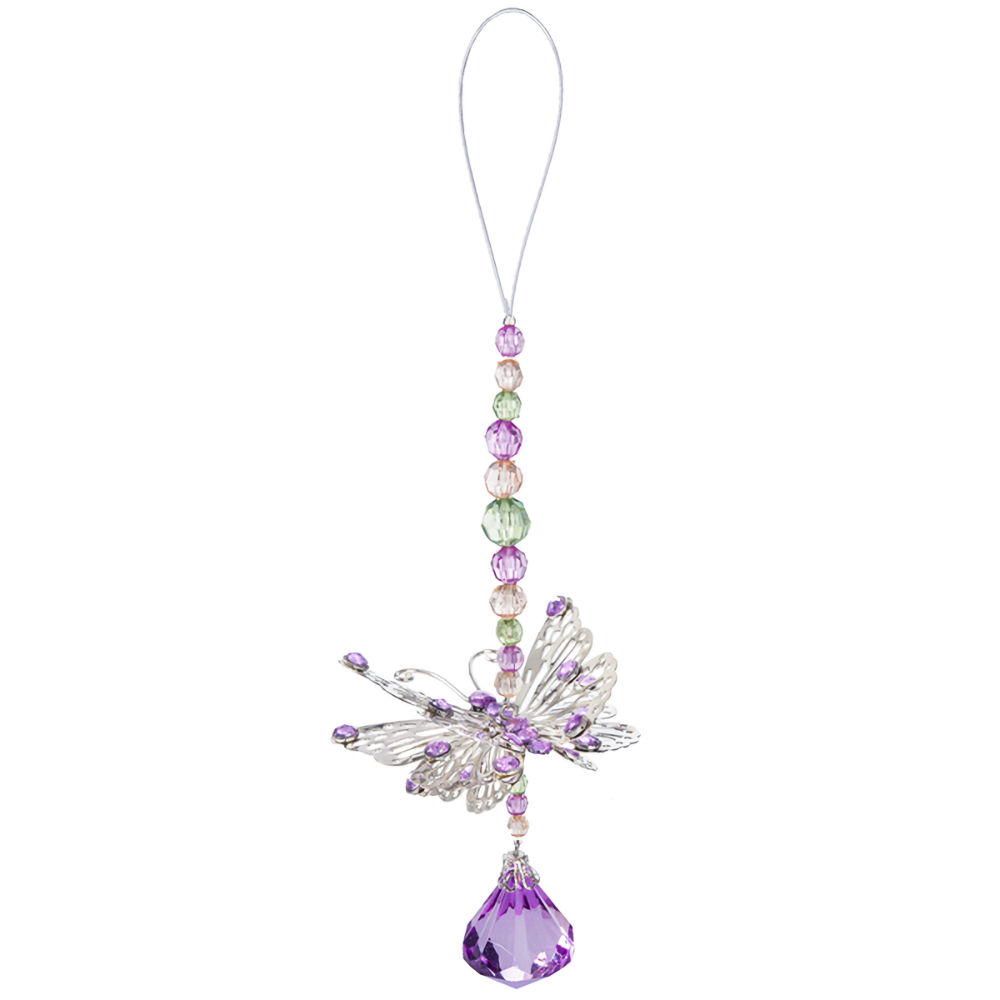 Ganz Crystal Expressions Enchanted Butterfly Pendant - Purple