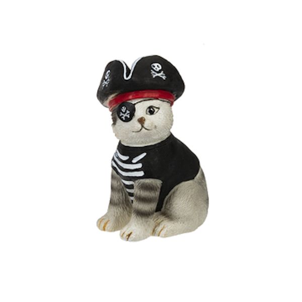 Ganz Halloween Costume Cat Dressed As A Pirate Figurine