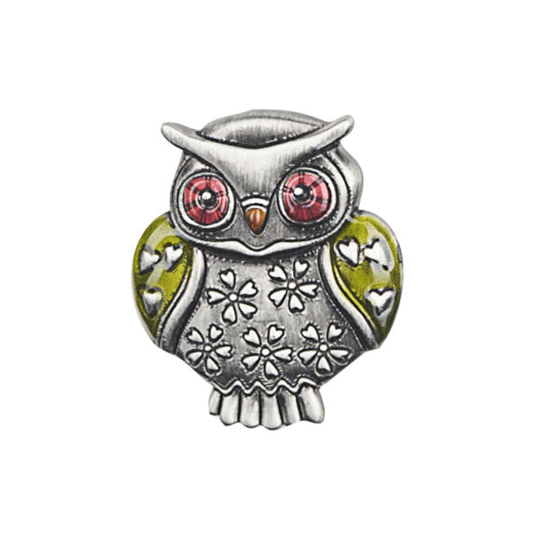 Ganz Lucky Little Owl Charm - Green Wings