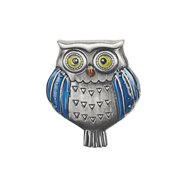 Ganz Lucky Little Owl Charm - Blue Wings