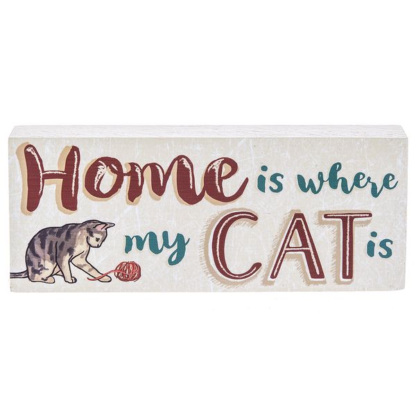 Ganz Home is Where My Cat Is Plaque