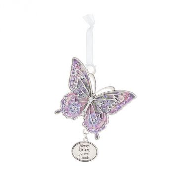Ganz Hearts A Flutter Ornament - Always Sisters, Forever Friends