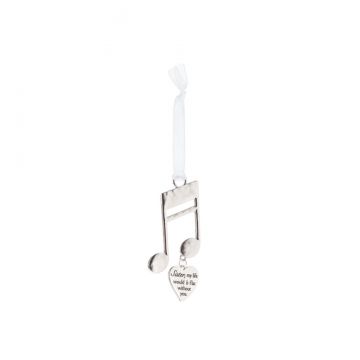 Ganz Love Notes Ornament - Sister My Life Would Be Flat Without You