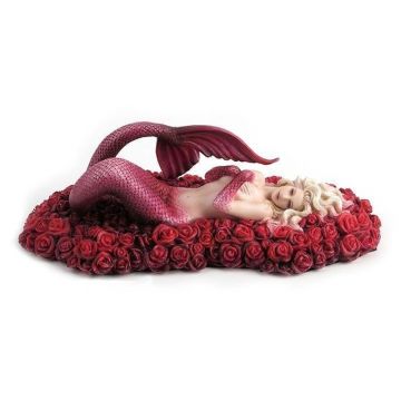 Veronese Design Sea of Rose Mermaid Sculpture by Selina Fenech