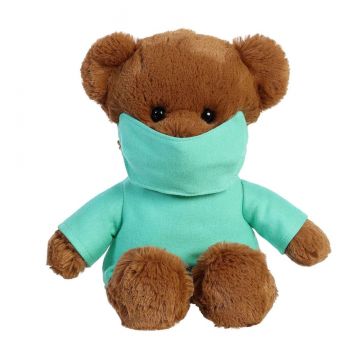 Aurora Doctor Bear Aqua 10.5" Plush Stuffed Animal