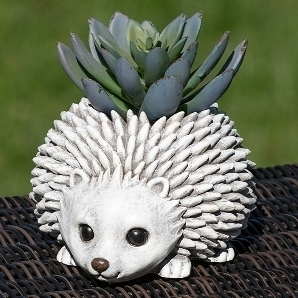Roman Pudgy Pals Mini Hedgehog Planter