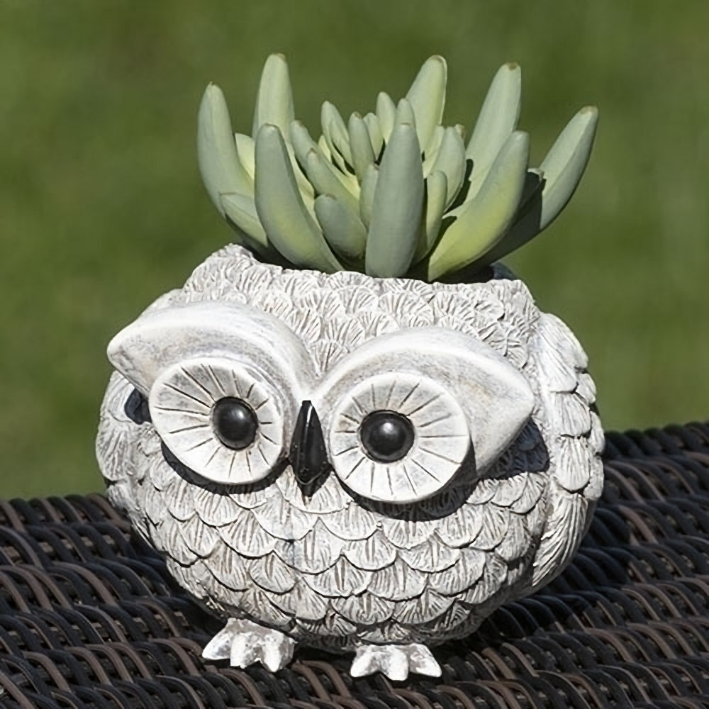 Roman Pudgy Pals Mini Owl Planter