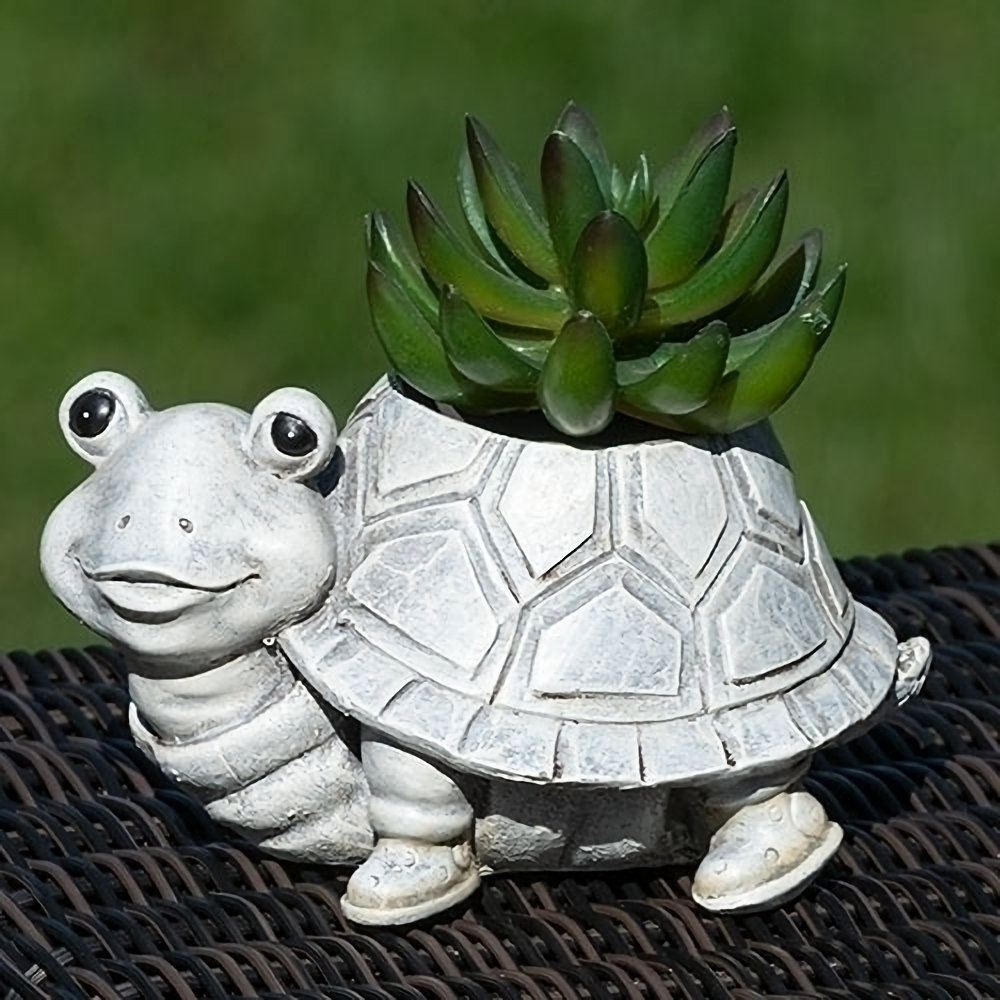 Roman Pudgy Pals Mini Turtle Planter