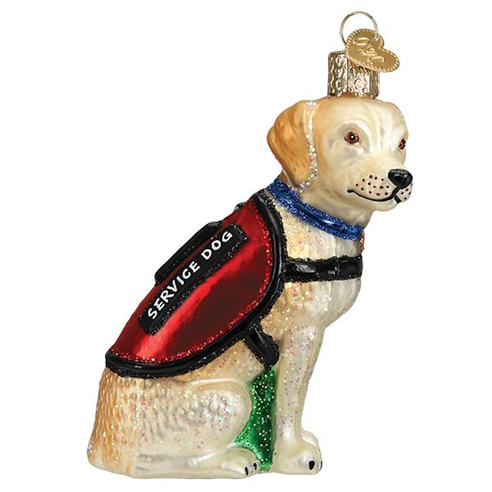 Old World Christmas Service Dog Ornament