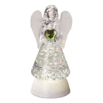 Ganz Mini Shimmer Birthstone Angel - August Peridot