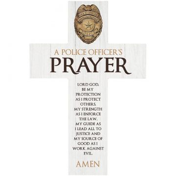 Carson Home Accents Police Officer's Prayer Wall Cross